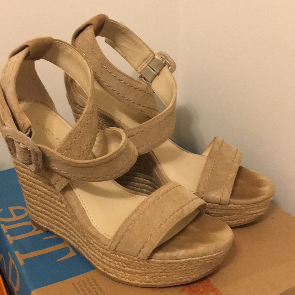 Nude Espadrille Wedges